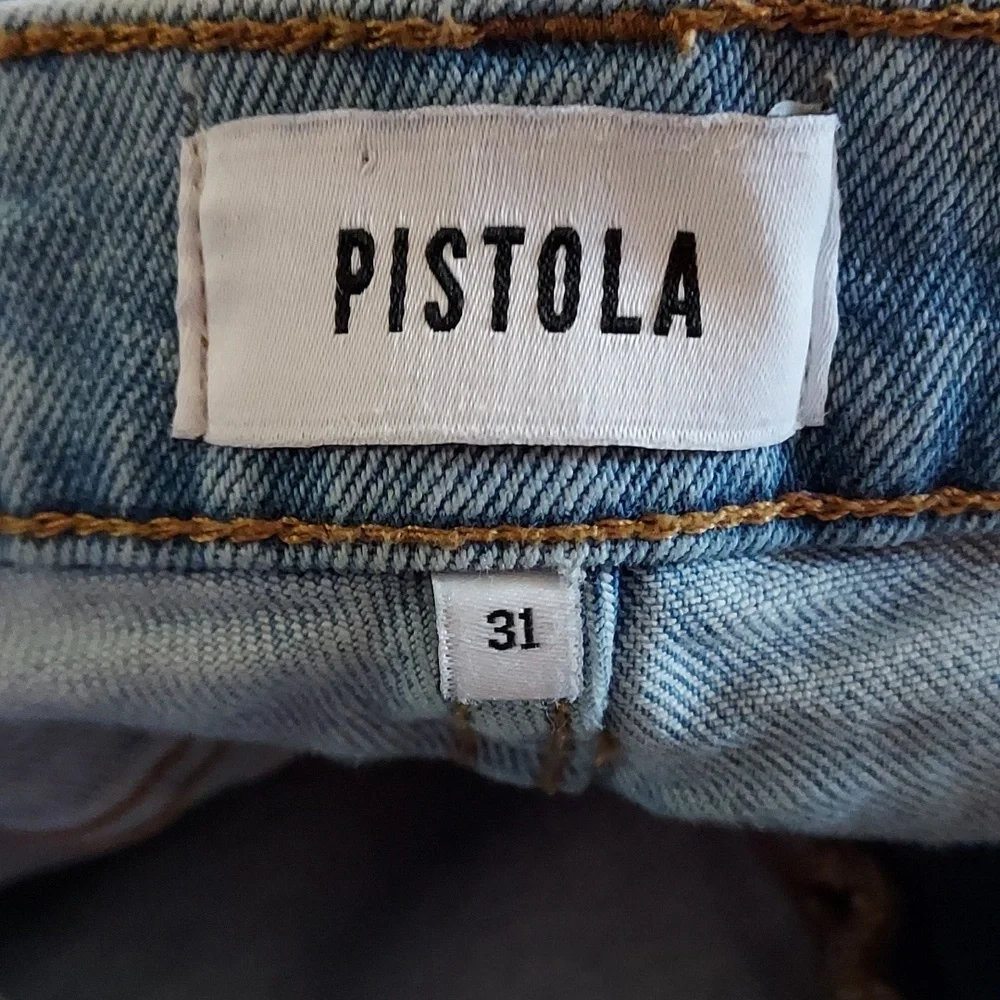 PISTOLA Revolve Lennon High Rise Crop Distressed Jeans - Picture 8 of 10